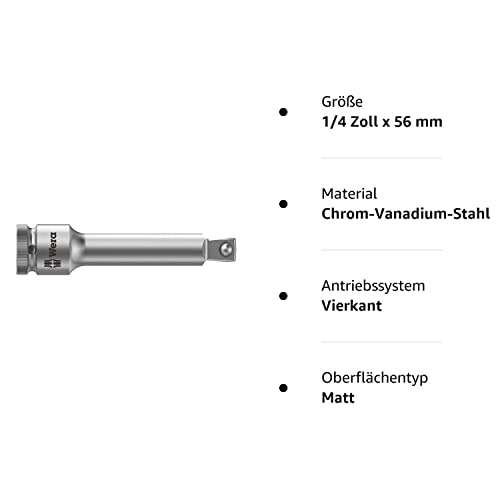 Wera - 5003527001 Zyklop 8794 A Wobble extension, Square drive 1/4"" Head x 56mm Extension - Image 4